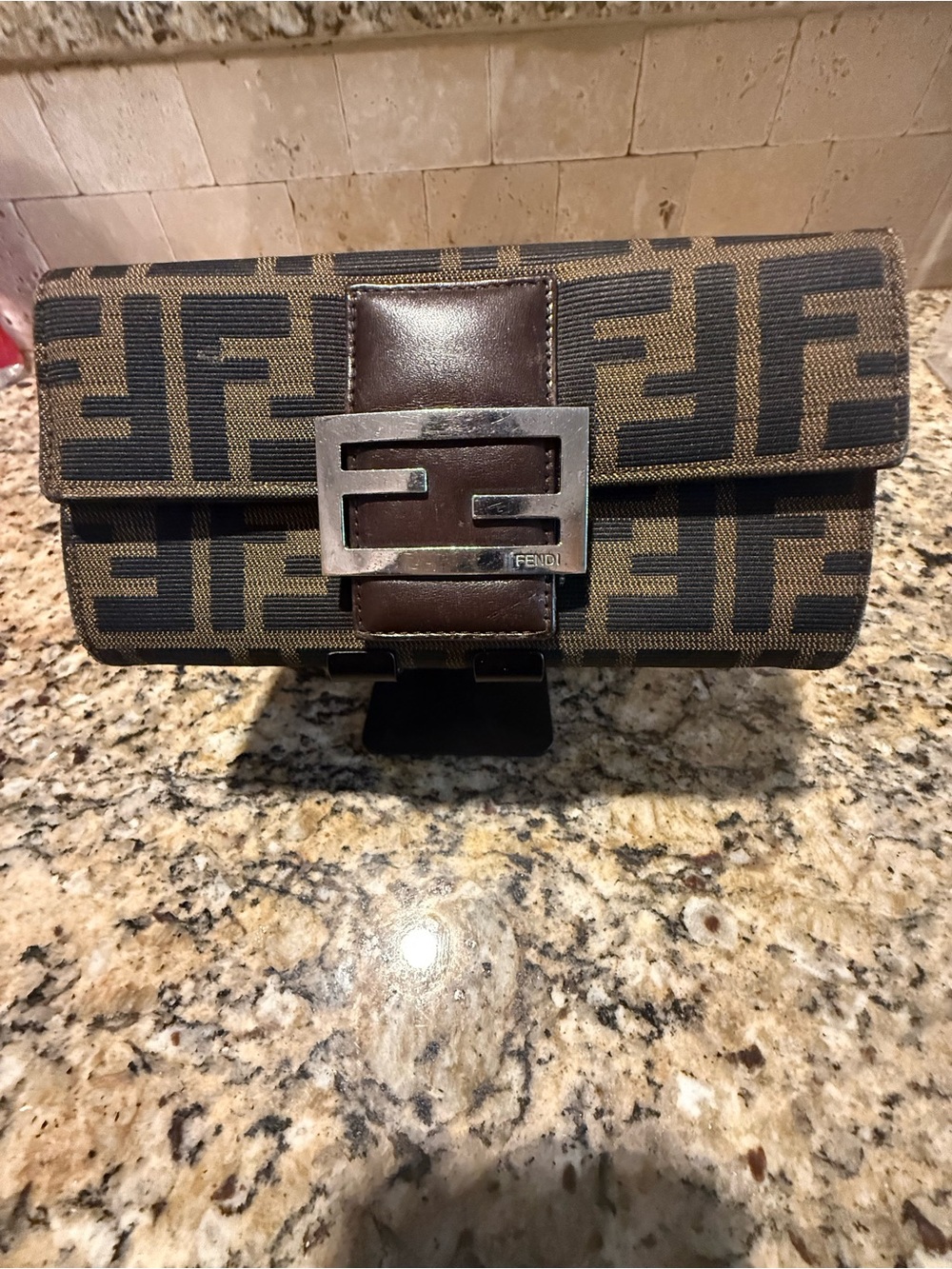 Fendi Zucca Wallet w/COA